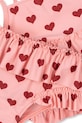 Fete Konges Sløjd costum de baie pentru copii din două piese MANUCA FRILL BIKINI GRS KS103261 roz