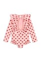 Konges Sløjd costum de baie dintr-o bucată pentru copii MANUCA LS SWIMSUIT GRS KS103263 roz SS25