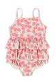 Детский слитный купальник Konges Sløjd MANUCA FRILL SWIMSUIT GRS мягкая розовый KS103264
