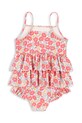 Konges Sløjd costum de baie dintr-o bucată pentru copii MANUCA FRILL SWIMSUIT GRS KS103264 roz SS25