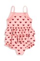 Konges Sløjd costum de baie dintr-o bucată pentru copii MANUCA FRILL SWIMSUIT GRS KS103264 roz SS25