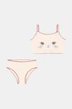 Konges Sløjd costum de baie pentru copii din două piese KITTY BIKINI GRS moale bej KS103273