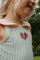 Dziewczynka Konges Sløjd jednoczęściowy strój kąpielowy dziecięcy GINA SWIMSUIT GRS KS103338 niebieski