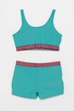 Fila costum de baie pentru copii din două piese STETTFELD usor rigidizat turcoaz FAT0687
