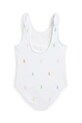 Jednodielne detské plavky Polo Ralph Lauren 312964789002 biela SS25