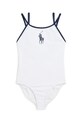 Polo Ralph Lauren jednoczęściowy strój kąpielowy dziecięcy miękka biały 313964876001