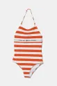 Tommy Hilfiger costum de baie dintr-o bucată pentru copii moale portocaliu UG0UG00790.PPYA