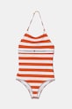 Tommy Hilfiger jednoczęściowy strój kąpielowy dziecięcy miękka pomarańczowy UG0UG00790.PPYA