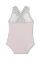 Karl Lagerfeld costum de baie dintr-o bucată pentru copii Z30512.60.81 roz SS25