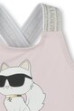 Fete Karl Lagerfeld costum de baie dintr-o bucată pentru copii Z30512.60.81 roz