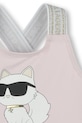 Lány Karl Lagerfeld egyrészes gyerek fürdőruha Z30512.60.81 rózsaszín