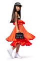 Fete Karl Lagerfeld costum de baie dintr-o bucată pentru copii Z30442.86.108 aur
