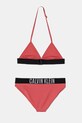 Calvin Klein Jeans costum de baie pentru copii din două piese KY0KY00090.PPYA roz SS25