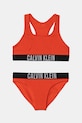 Dvoudílné dětské plavky Calvin Klein Jeans měkké červená KY0KY00091.PPYA