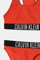Dziewczynka Calvin Klein Jeans dwuczęściowy strój kąpielowy dziecięcy KY0KY00091.PPYA czerwony