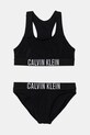 Dvojdielne detské plavky Calvin Klein Jeans mäkké čierna KY0KY00091.PPYA