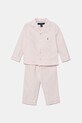 Polo Ralph Lauren pijamale de bumbac pentru copii 2-pack set roz 3P0198