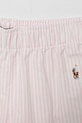 Девочка Детская хлопковая пижама Polo Ralph Lauren 2 шт 3P0198 розовый