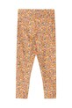 Dziewczynka Tinycottons legginsy dziecięce GARDEN LEGGINGS SS25.288 pomarańczowy