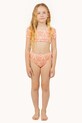 Παιδικό μαγιό δύο τεμαχίων Tinycottons BOWS SWIM SET πορτοκαλί SS25.271