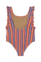 Ολόσωμο παιδικό μαγιό Tinycottons STRIPES SWIMSUIT SS25.277 πορτοκαλί SS25