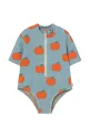 Tinycottons jednoczęściowy strój kąpielowy dziecięcy APPLES SWIMSUIT SS25.280 niebieski SS25