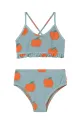 Tinycottons dwuczęściowy strój kąpielowy dziecięcy APPLES SWIM SET SS25.282 niebieski SS25