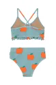 Dziewczynka Tinycottons dwuczęściowy strój kąpielowy dziecięcy APPLES SWIM SET SS25.282 niebieski