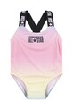 Converse costum de baie dintr-o bucată pentru bebeluși cu modele roz 1CD418