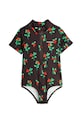 Mini Rodini jednoczęściowy strój kąpielowy dziecięcy Lingonberries 2528010299 czarny SS25