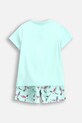 Detské bavlnené pyžamo Coccodrillo WC5448201PJS tyrkysová SS25