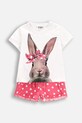 Coccodrillo pijamale de bumbac pentru copii cu modele roz WC5448203PJS