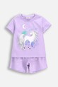 Coccodrillo pijamale de bumbac pentru copii cu modele violet WC5448204PJS