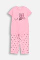 Coccodrillo pijamale de bumbac pentru copii cu modele roz WC5448206PJS