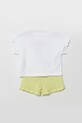 United Colors of Benetton pijamale de bumbac pentru copii 2-pack 30960P08C.G.Seasonal alb SS25