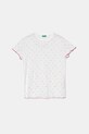 Дитяча бавовняна піжама United Colors of Benetton 33ON0P08A.G.Seasonal білий SS25