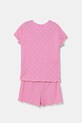 Dječja pamučna pidžama United Colors of Benetton 33ON0P08A.G.Seasonal roza SS25