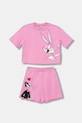 United Colors of Benetton set de pijama de bumbac pentru copii set violet 30960P08S.G.Seasonal