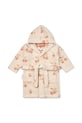 Pamučni kućni ogrtač za bebe Liewood Lilana Yarn Dyed Bathrobe Planet friendly bež LW20018