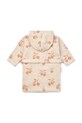 Дитячий бавовняний халат Liewood Lilana Yarn Dyed Bathrobe LW20018 бежевий SS25