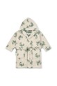 Дитячий бавовняний халат Liewood Lilana Yarn Dyed Bathrobe LW20018 бежевий SS25