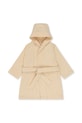 Konges Sløjd halat de baie din bumbac pentru copii TERRY BATHROBE EMBROIDERY GOTS KS103319 bej SS25