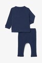 Lacoste piżama bawełniana niemowlęca 4J8405 granatowy SS25