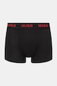 HUGO μποξεράκι Ανδρικό βαμβακερό με ελαστάν TRIPLET DESIGN 3-pack μαύρο 50532550