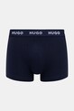 HUGO bokserki męskie bawełniane z elastanem TRUNK TRIPLET PACK 3-pack granatowy 50532611