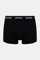 Odzież HUGO bokserki męskie bawełniane z elastanem TRUNK TRIPLET PACK 3-pack 50532611 fioletowy