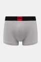 HUGO bokserki męskie bawełniane z elastanem TRUNK TRIPLET GALAXY 3-pack szary 50532797