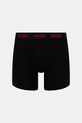 Odzież HUGO bokserki męskie bawełniane z elastanem BOXERBR TRIPLET DESIGN 3-pack 50532559 czarny