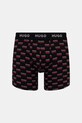 HUGO bokserki męskie bawełniane z elastanem BOXERBR TRIPLET DESIGN 3-pack czarny 50532559