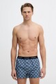 Bombažne boksarice HUGO 3-pack modra 50532565